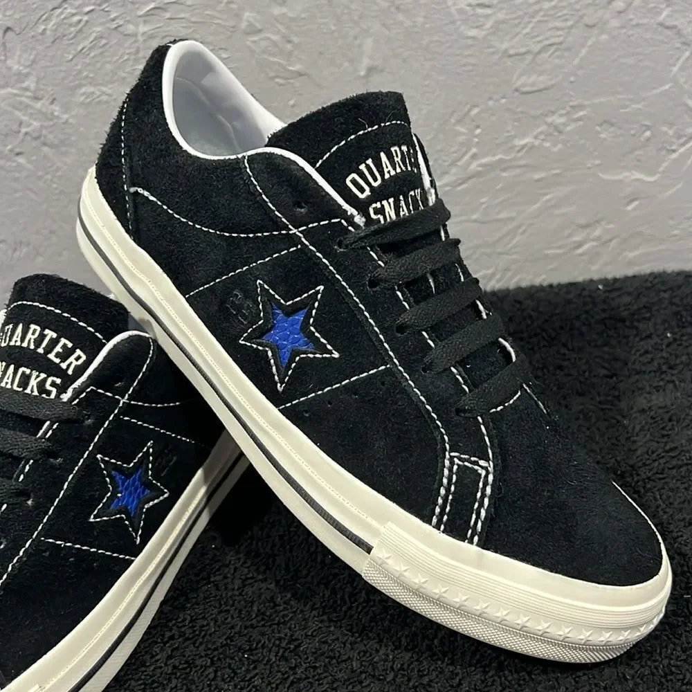 🔥🔥 Converse CONS X Quartersnacks One Star Pro Sneakers Black Size 6.5 - PERFEC - Picture 2 of 15
